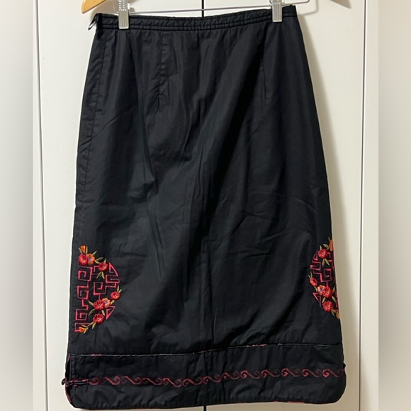 Vintage BARRUECO Embroidered skirt size EU 42 - Picture 1 of 10